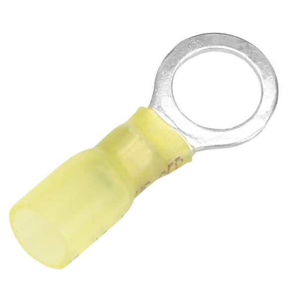 Pacer 12-10 AWG Heat Shrink Ring Terminal - 3/8in Stud Size - 25 Pack